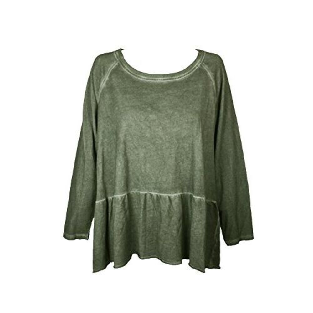 Style & Co. Women's Peplum Flounce Top (Dark Rose, Medium)